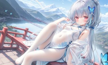 【美图】白毛小旗袍 91P